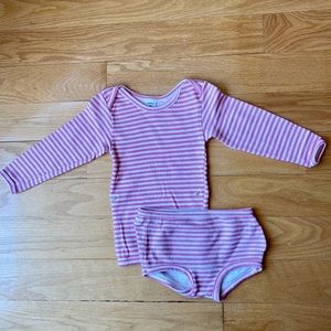 Petit Bateau Wool Two Piece Body (Size 24m)